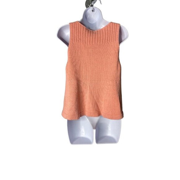 Madewell Womens Sunsetter Coral Pink Knit Sweater Tank Top Size Small - Picture 4 of 8